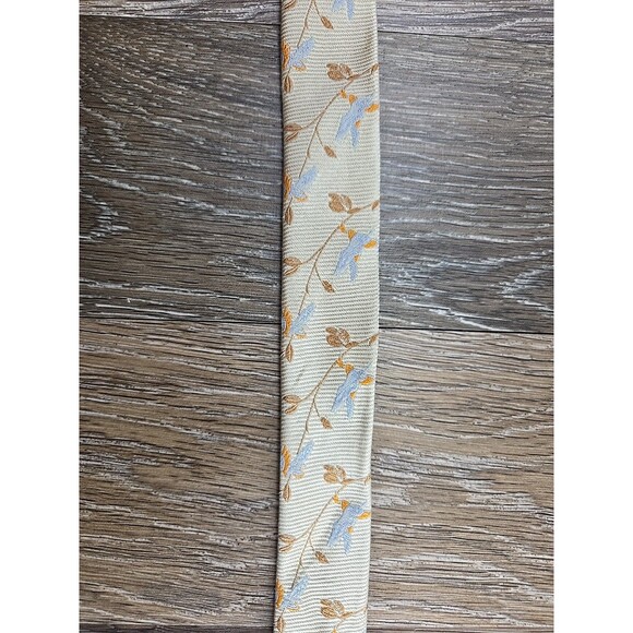 J. Crew Silk  D-Ring Ribbon Belt Small/Medium Women's Floral Pale Gold - Picture 6 of 9